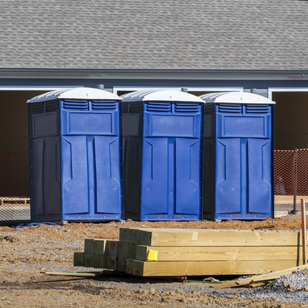 is there a specific order in which to place multiple portable toilets in Sharon OK